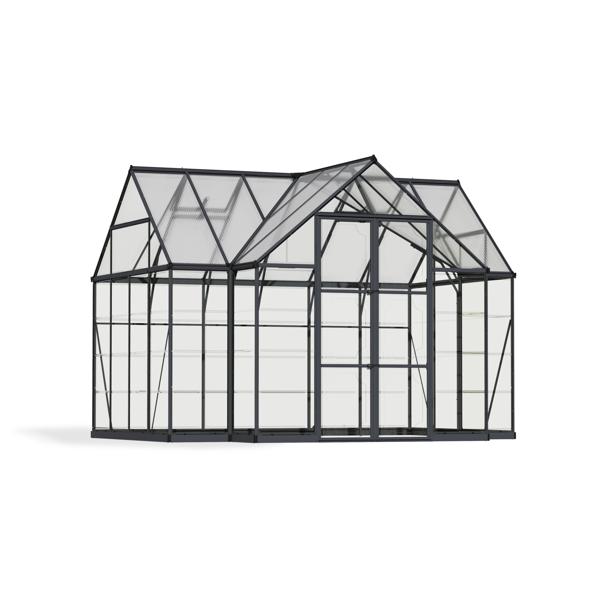 Canopia Chalet 12ft. x 10ft. Greenhouse, 120.5in.L x 142.1in.W x 106.3in.H, Model# 702422